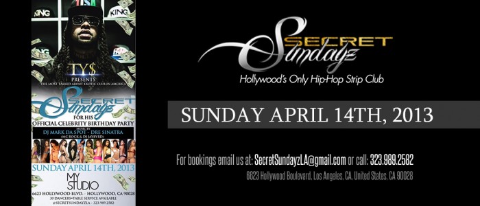Sunday April 14th, 2013 Official Celebrity Party For TY Dolla $ign